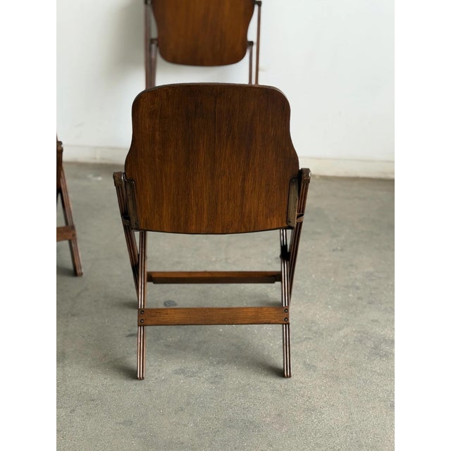 1940s Folding Chairs by American Seating Company For Sale In Los Angeles - Image 6 of 12