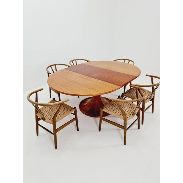 Mid-Century Round Walnut Dining Table by Luigi Massoni, Italy, 1960s For Sale - Image 11 of 18
