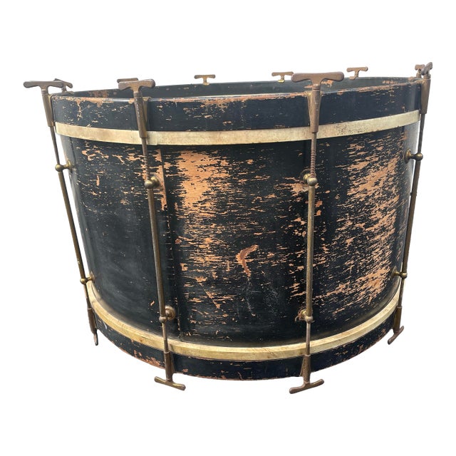 Antique Wood Drum 1920's Large Leedy Indianapolis For Sale