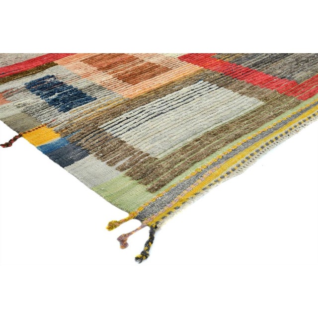 This stunning allover design rug is made of 75% wool & 25% cotton, dyed with pigment from the vegetable. It’s originally a...