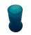 Vintage Turquoise Crackle Glass Vase For Sale - Image 4 of 10