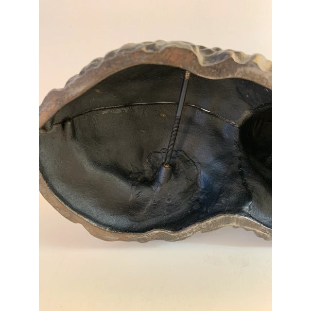 Black 1950 Cast Iron Fireplace Place Door Stop Cat For Sale - Image 8 of 11