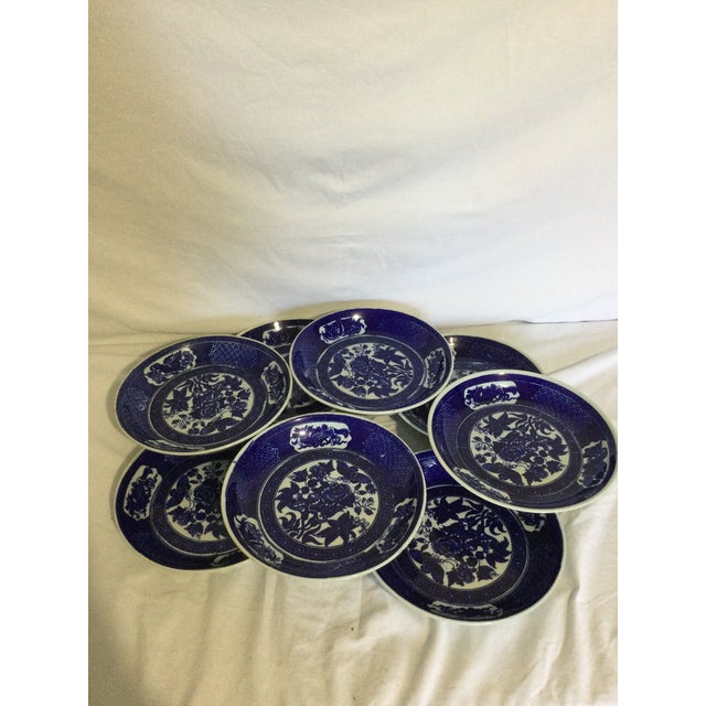 English Antique Royal Sphinx Petrus Regout Maastricht "Tecla" Dishes- Set of 8 For Sale - Image 3 of 6