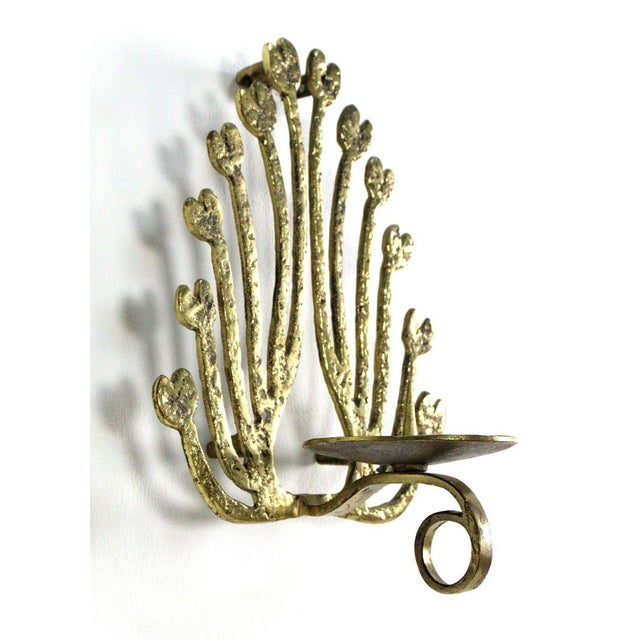 Brass Wall Sconce For Sale - Image 4 of 14