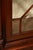 Karges English Style Mahogany Breakfront China Cabinet Display Bookcase with Carved Pediment and Silk Backing For Sale - Image 12 of 18