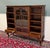 Antique English Bookcase Bookshelf Cabinet Glass Oak Queen Anne Legs 1920s-30s For Sale - Image 11 of 18