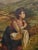 Unknown Artist, Rural Scene with a Woman, Child and Donkey, Print on Canvas, Framed For Sale - Image 3 of 7