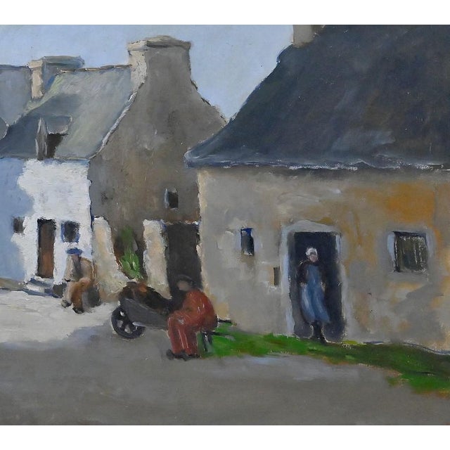 H. Albert, Village Scene, Oil on Canvas, 20th Century For Sale - Image 7 of 17