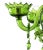 Glass Contemporary Greeen Murano Glass Chandelier For Sale - Image 7 of 11