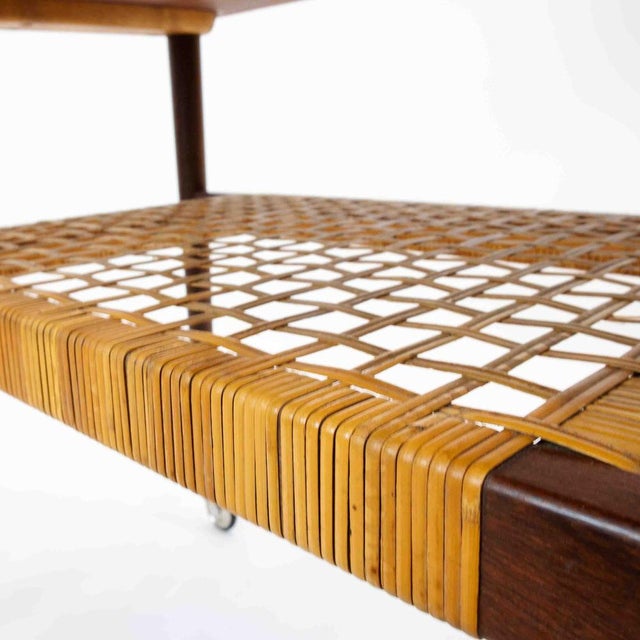 Mid-Century Modern Danish Teak Serving Trolley by Johannes Andersen, 1960s For Sale - Image 10 of 14