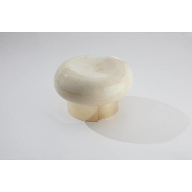 Contemporary Round 02 Stool by Jennifer Midoz For Sale - Image 3 of 5