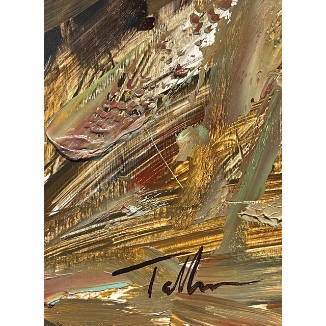 Contemporary In Repose by Matt Talbert | Oil on panel of a woman sitting at a table in a green outfit For Sale - Image 3 of 5