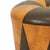 Brown Vintage Round Pouf in Two-Tone Skai, 1960s For Sale - Image 8 of 12