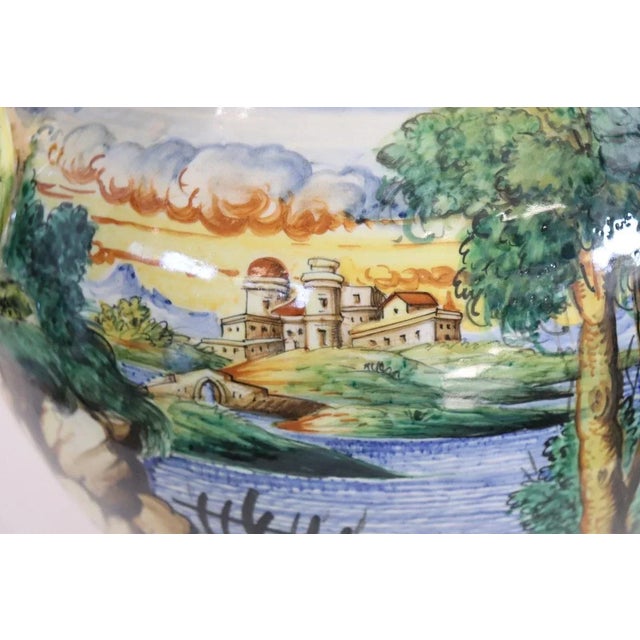 1980s Ceramic Vase with Classical Decoration, 1980s For Sale - Image 5 of 15