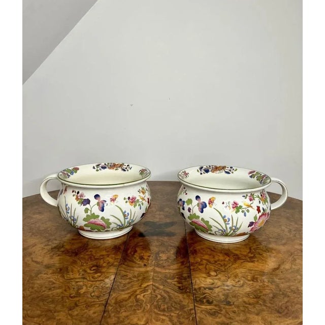 White Antique Edwardian Ceramic Bathroom Set, 1900, Set of 6 For Sale - Image 8 of 9