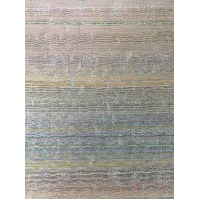 Blue 1980 "A Special Day #2" Painting by Tom Fricano For Sale - Image 8 of 11