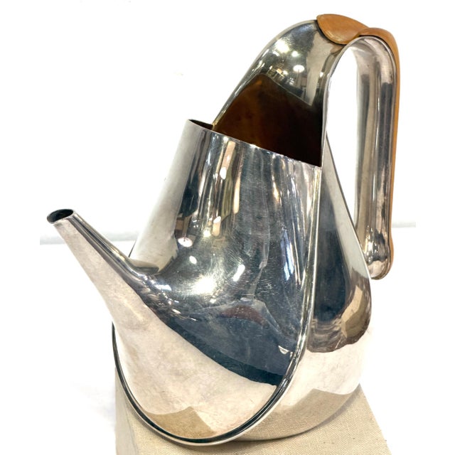 Late 20th Century Oscar Tusquets for Alessi Sculptural Silverplate Teapot or Pitcher, 1983 For Sale - Image 5 of 9