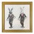 Whimsical Original Oil Painting of Two Hula-Hooping Bunnies by Max and Alma For Sale