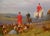 Levine, English Fox Hunt, Oil Painting, Framed For Sale - Image 7 of 11