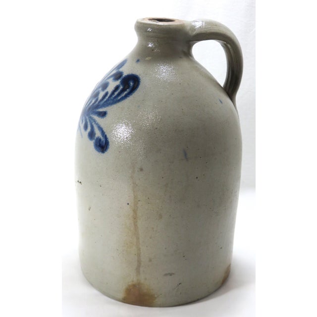 Antique American Blue Decorated Stoneware 1 Gallon Cider Jug Chairish