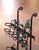 French French Iron Ten-Bottle Wine Cart on Wheels From the Rhone Region For Sale - Image 3 of 7