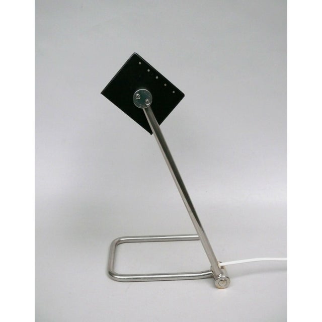 Mid-Century Modern Minimalist Nickel-Plated Table Lamp from HALA, 1950s For Sale - Image 3 of 18