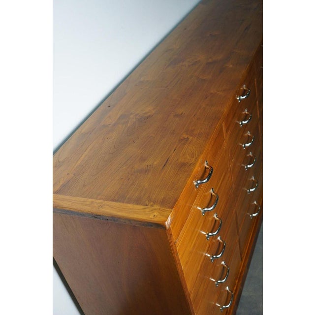 Large Dutch Cherry Apothecary Cabinet, 1950s For Sale - Image 14 of 18