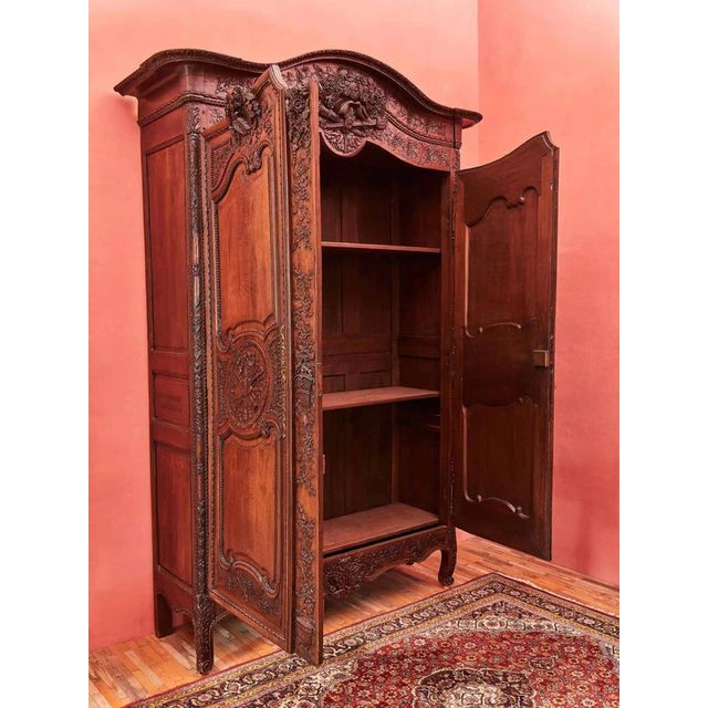 18th Century Wedding Cabinet with Musical Motifs For Sale - Image 3 of 14