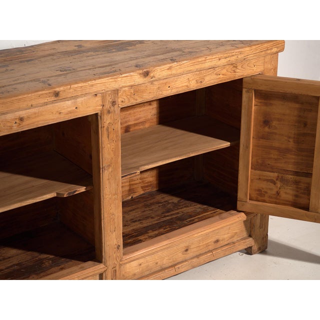 Wood Wooden Sideboard with Three Doors, 1920s For Sale - Image 7 of 13