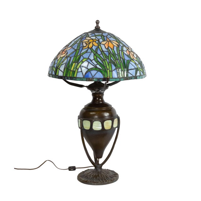 Early 20th Century American Victorian Tiffany Style Table Lamp Chairish