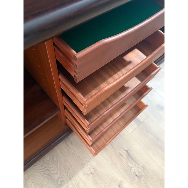Rosewood Tambour Door Credenza by Dyrlund For Sale - Image 12 of 12