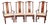 Bernhardt Chinese Style Set of Four Yoke Back Dining Chairs For Sale
