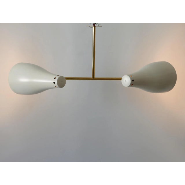 Mid-Century Modern Two-Armed Sputnik Pendant Lamp, Austria, 1950s For Sale - Image 13 of 18