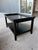 Late 20th Century Late 20th Century Black Wood Tray Top Coffee Table With Lower Storage Shelf For Sale - Image 5 of 6