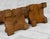 Brown Vintage Brutalist Tiki Carved Wood Candlestick Holders - A Pair For Sale - Image 8 of 8