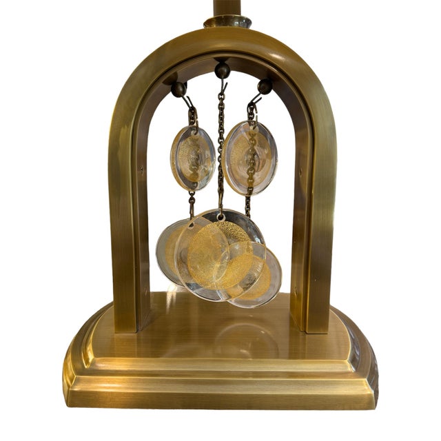 Brass Syro Table Lamp With Murano Glass, Designed by Laura Kirar For Sale - Image 8 of 9