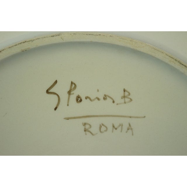 Antique Italian Glazed Ceramic Plate, 1890s For Sale - Image 15 of 16