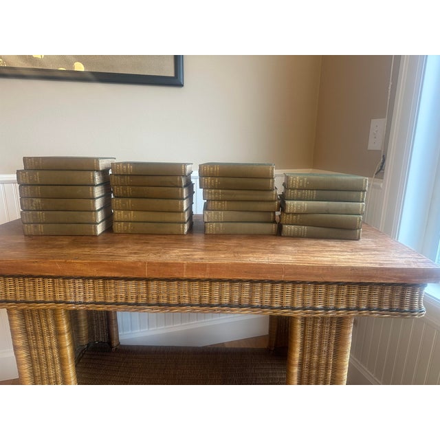 Published between 1909-1912, this set includes 24 out of the 27 collection of the complete works of George Meredith. The...