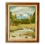 Mid-Century Rustic Americana Elk Wildlife & Scenic Mountain Steam Oil Painting, Signed J. Dirks For Sale