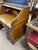 Antique Tiger Oak Roll Top Desk, Accordion Style, 5 Drawers, Solid Wood For Sale In New York - Image 6 of 10
