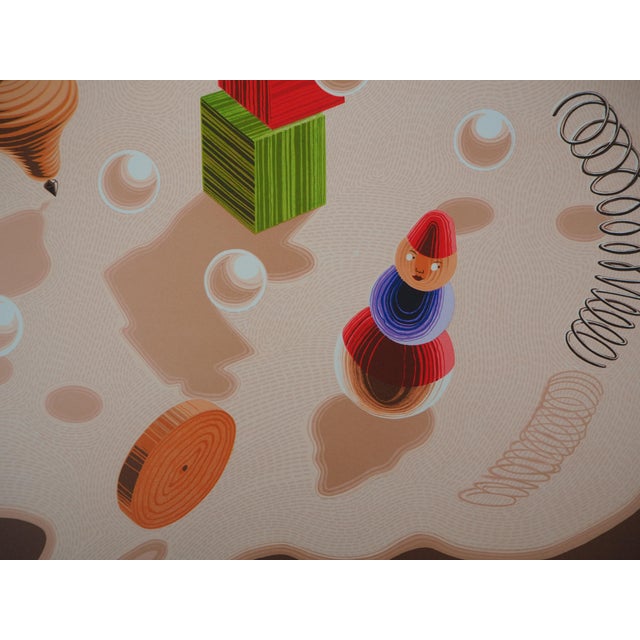 Kinetic Composition of Toys Lithograph by Victor Vasarely For Sale - Image 4 of 8
