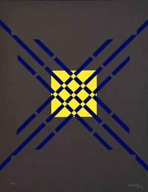 Letter X - Original Lithograph by Raphael Alberti - 1972 1972