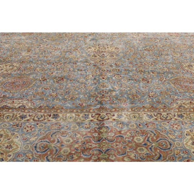 Mid 20th Century Vintage Persian Kerman Rug - 13'09 X 23'02 For Sale - Image 4 of 7