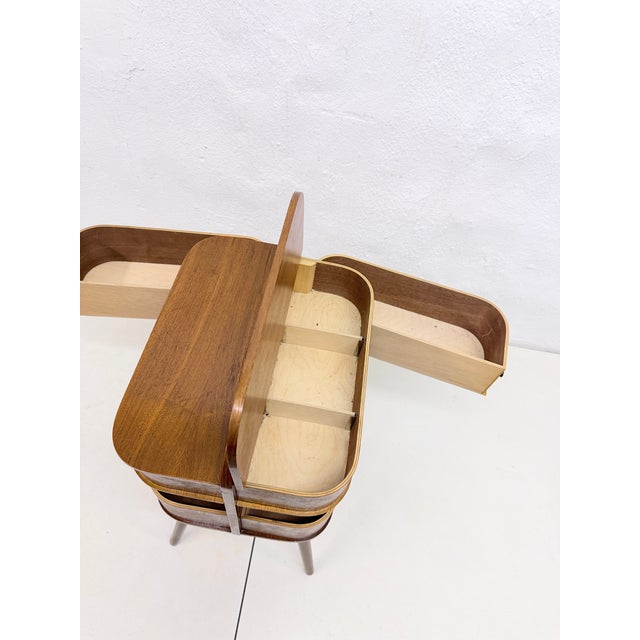 Mid-Century Modern Danish Sewing Box, 1960s For Sale - Image 9 of 10