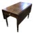 Large Antique Walnut Wood Flip Top Table, With Extending Sides For Sale