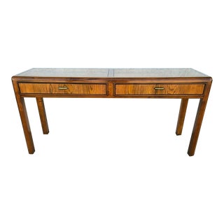 Vintage Mid-Century Modern Console Sofa Table by Bernhardt For Sale