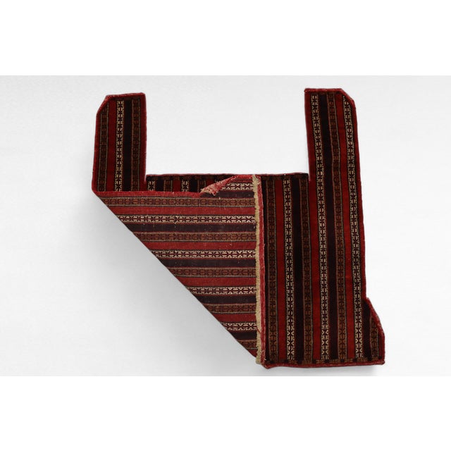 Red Vintage Handwoven Kilim Horse Cover Blanket, 1920s For Sale - Image 8 of 14