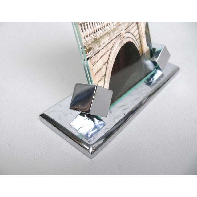 Art Deco Chrome-Plated Picture Frame, Germany, 1920s For Sale - Image 6 of 16