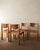 Brutalist Elm and Leather Dining Chairs from Maison Regain, 1970s, Set of 4 For Sale - Image 16 of 16