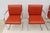 Ludwig Mies Van Der Rohe Brno Tubular Chairs in Orange Vinyl by Gordon, Set of 4 For Sale - Image 13 of 18